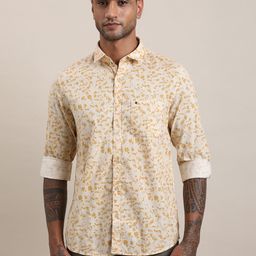 Turtle Slim Fit Floral Printed Pure Cotton Casual Shirt-picture-42