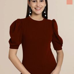 Tromko Puff Sleeve Top-image-95