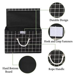 Aura Black Set of 6 Reusable Drawer Organiser Organisers image 2