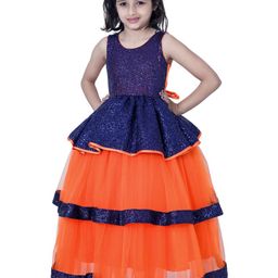 Shahina Fashion Girls Sequinned Net Gown-image-46