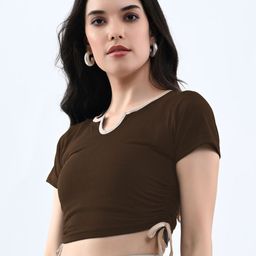 Moda Rapido Cotton Crop Top-image-71