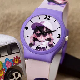 VIRAKTI Girls Printed Dial & Straps Analogue Watch KID-05-V-12
