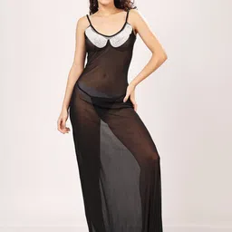 Lola Dola Self Design Net Baby Doll-picture-0