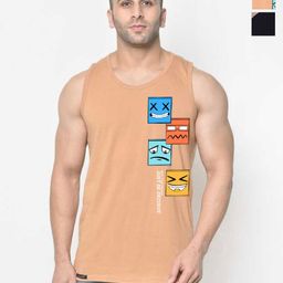 SLOWLORIS Men 2 Applique Slim Fit T-shirt-image-51