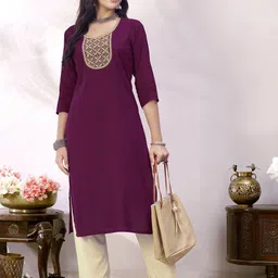 Anouk Rustic Embroidered Straight Kurta-26