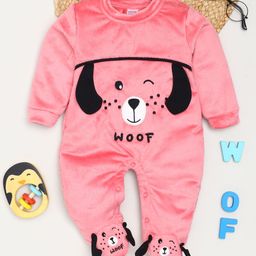 Moms Love Infant Boys Embroidered Pure Cotton Sleepsuit-image-96