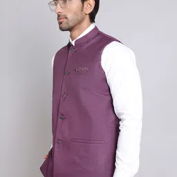 Anouk Woven Nehru Jackets-27
