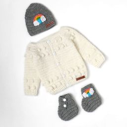 The Original Knit Infants 3-Pcs A Piece Of Rainbow Acrylic Baby Apparel Gift Set-17
