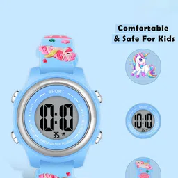 SWADESI STUFF Unisex Kids Dial & Straps Digital Multi Function Automatic Watch SDS 160 BLUE image 3