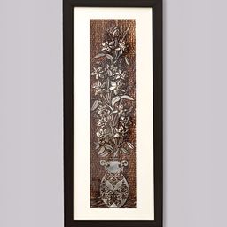 SHREE KALA HOME DECOR Brown & White Synthetic Wood Floral and Botanical Wall Paintings-image-78