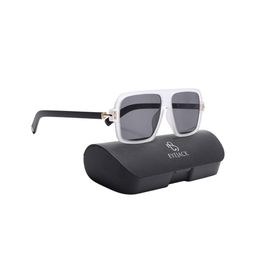 Eyejack Unisex Square Sunglasses with UV Protected Lens 9392CL1055-10