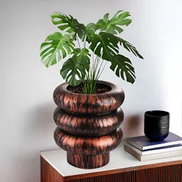 Myntra Elegant Homes Rust Textured Durable & Weather-Resistant Planter-14