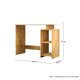 HEXA RED Brown Engineered Wood Study Table For Work From Home Students & Computer Table image 4