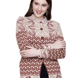 Chatanya Floral Round Neck Cardigan-image-63