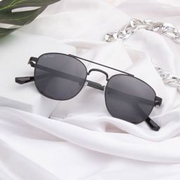 Ted Smith Unisex Aviator Sunglasses with Polarised Lens-image-39