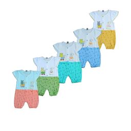 SK NAREN Girls Pack of 5 Printed Pure Cotton Top & Shorts Set-picture-15