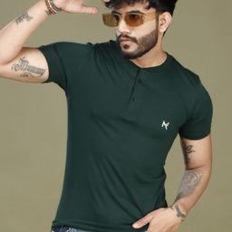 INKMAN Men Henley Neck Bio Finish Pockets T-shirt-image-49
