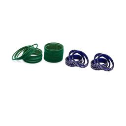 Somil Classic Combo Glass Bangles | Simple Chudi Set For Women & Girls | Daily Use & Special Occasions, Combo Of 2 Set, Green, Blue-image-74