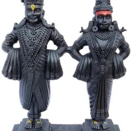 Sai Amrut Vitthal Rukmini statue 8 inch for Home and Mandir Decorative Showpiece - 23 cm-image-17