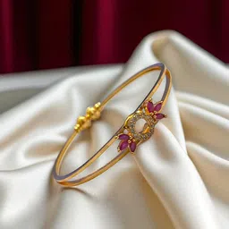 AARTISAI Gold-Plated Stone-Studded Bangle-12