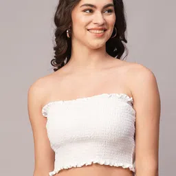 Babli Smocked Cotton Tube Top-picture-11