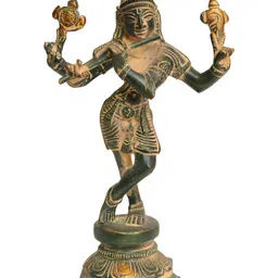Exotic India Gunmetal-Toned Religious Idol Showpiece-image-72