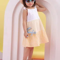 Beebay Checked Fit & Flare Dress-image-80
