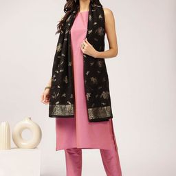 Anouk Women Regular Kurta with Trousers & With Dupatta-0