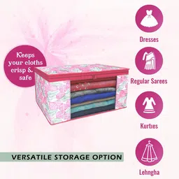 Kuber Industries Pink Set of 4 Regular Drawer Organiser Organisers image 4