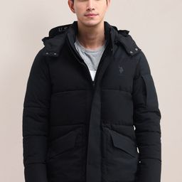 U.S. Polo Assn. Men Detachable Hood Puffer Jacket-image-5