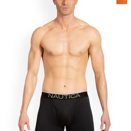 Nautica Pack of 2 Pure Cotton Anti-Bacterial Trunks N_RLTRK01-BLK/RORG-picture-36