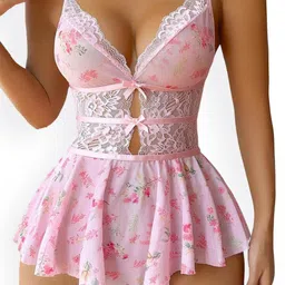XPIOX Net Baby Doll with High-Low-picture-16