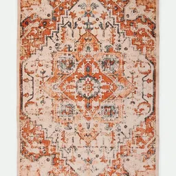 Art Avenue Orange Ethnic Motifs Cotton Carpet-image-36
