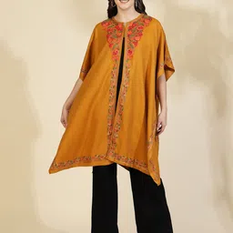 Zamour Women Printed Party Embroidered Shrug-picture-10