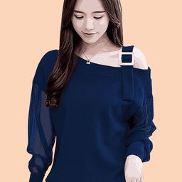 DressBerry Women One Shoulder Blouson Top-image-104
