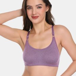 SKDREAMS Full Coverage Wireless Non Padded Sports Bra-picture-37