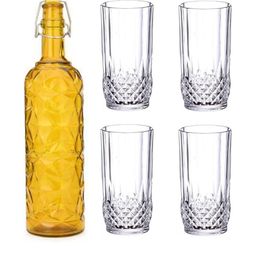 SOMIL Yellow Glass Airtight Can Bottle-image-13