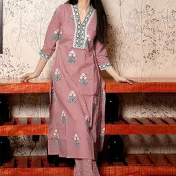 Anni Designer Women Printed Regular Kurta with Palazzos & With Dupatta image 2