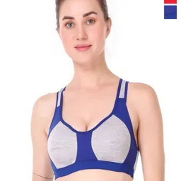 EMPISTO Women Pack OF 2 Cotton Workout Bra Full Coverage Underwired-picture-41