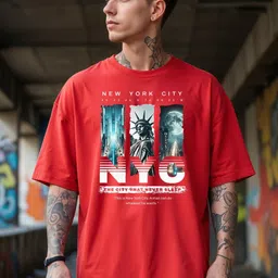 SMARTEES Graphic Printed Cotton Oversized T-shirt-picture-14