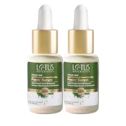 Lotus Botanicals Set Of 2 Acne Control & Pore Cleansing Power Serum - 14 ml Each image 1