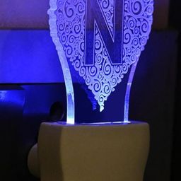 SOMIL Green & Blue Printed Glass Abstract Shaped Shaped Wall Lamp-image-35