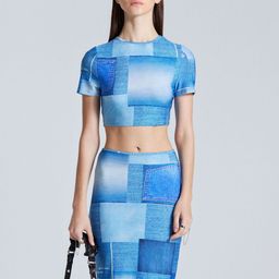 ZOMODA Printed Top With Skirt Co-Ords-image-84