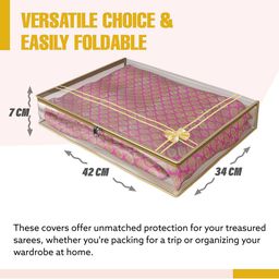 Kuber Industries Gold-Toned Set of 6 Regular Multi-Utility Organisers image 2