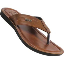 Trump Tan PU Flip Flops-image-26