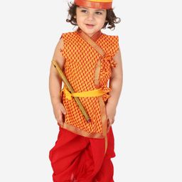 KID1 Boys Paisley Printed Angrakha Patchwork Pure Cotton Kurta with Dhoti Pants-image-66
