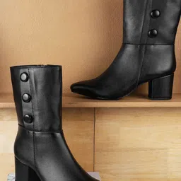Metro Women Casual Block-Heeled Regular Boots-18