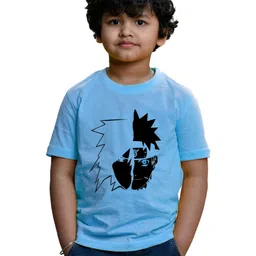 BAESD Boys Graphic Printed Round Neck Cotton Naruto T-shirt-image-90