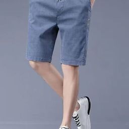 StyleCast x Revolte Men Regular Fit Low-Rise Outdoor Denim Shorts-image-42