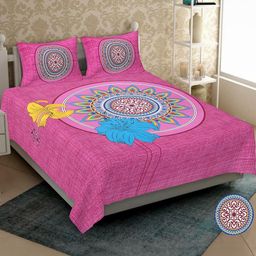 E Elma Unisex Pink Bedsheets-image-107